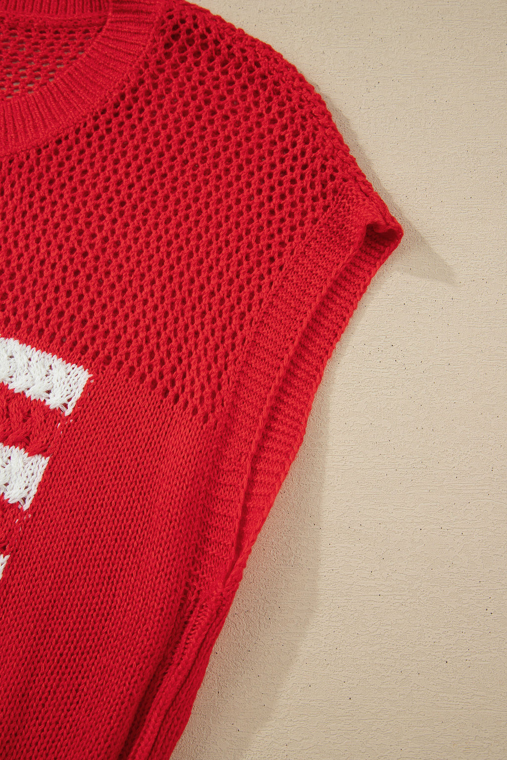 Red Flag Sweater Top