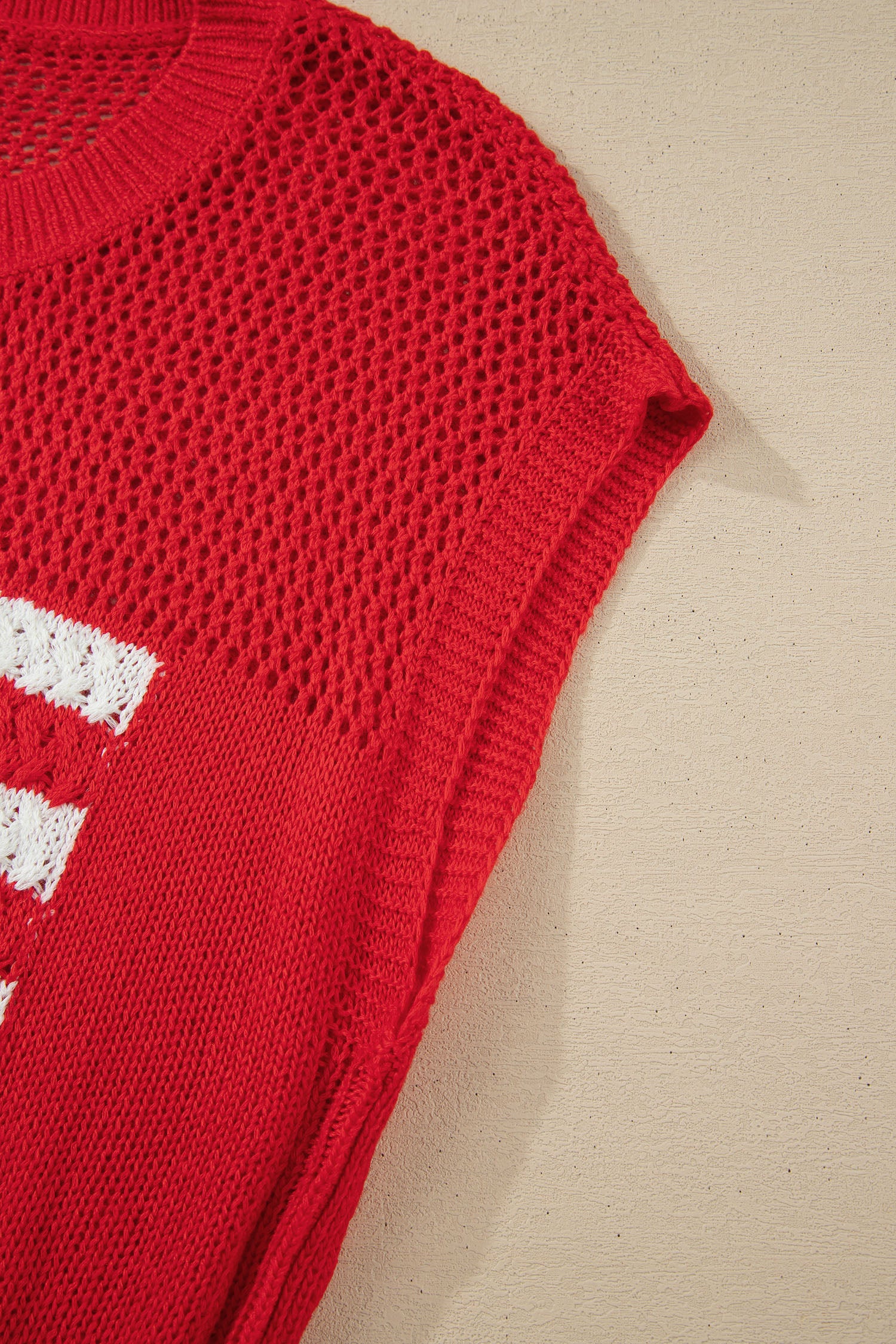 Red Flag Sweater Top