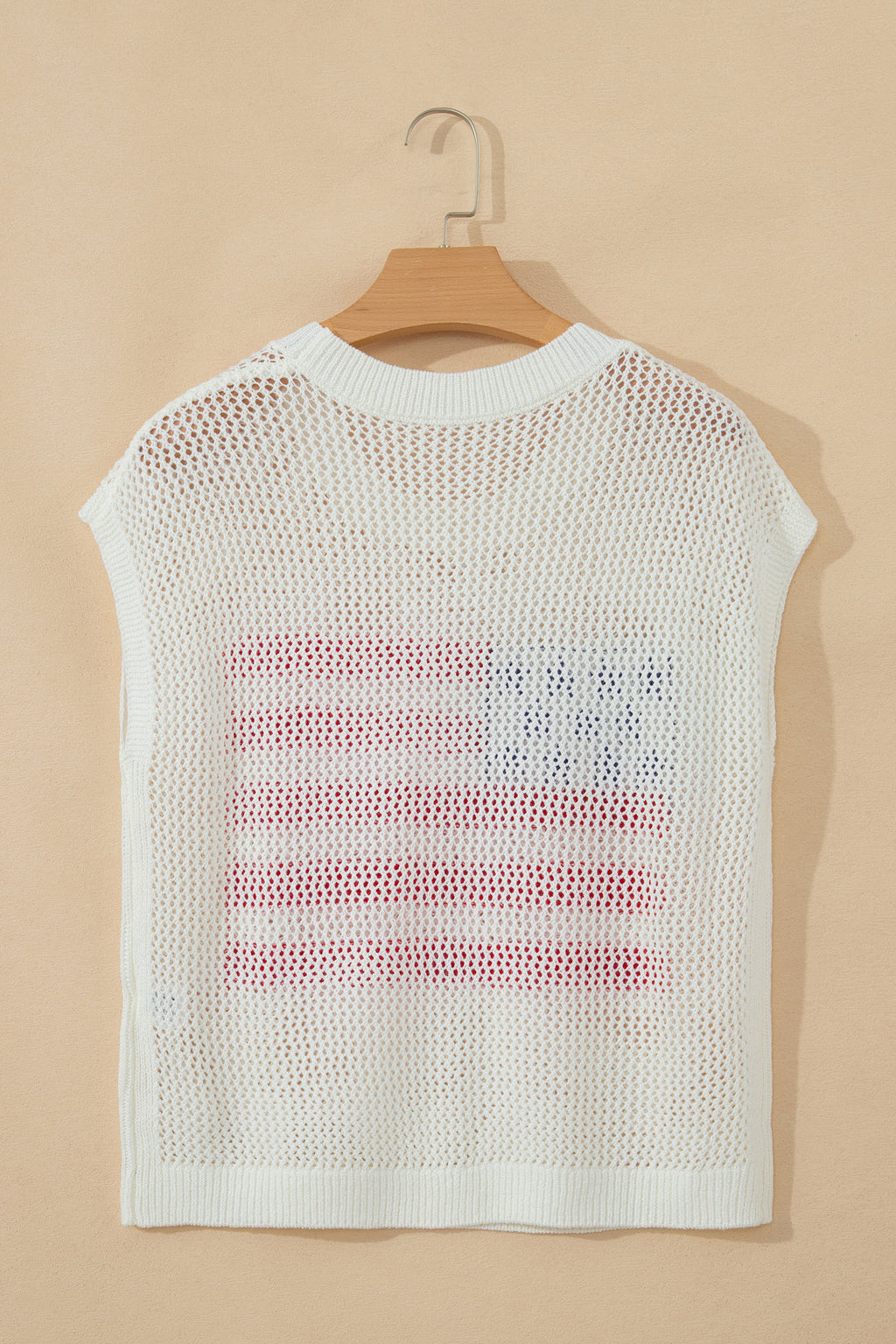 White Flag Graphic Sweater Top