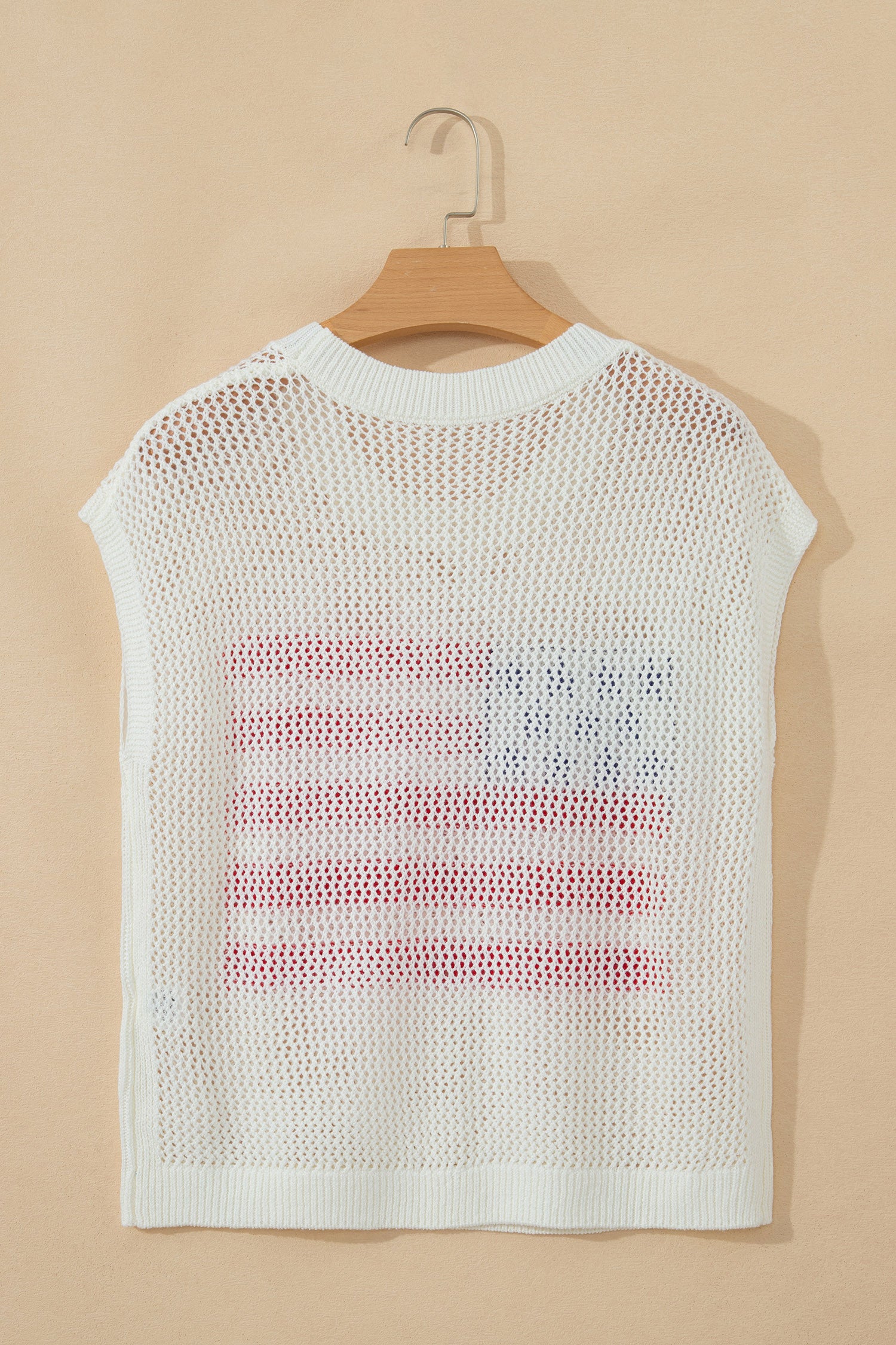 White Flag Graphic Sweater Top