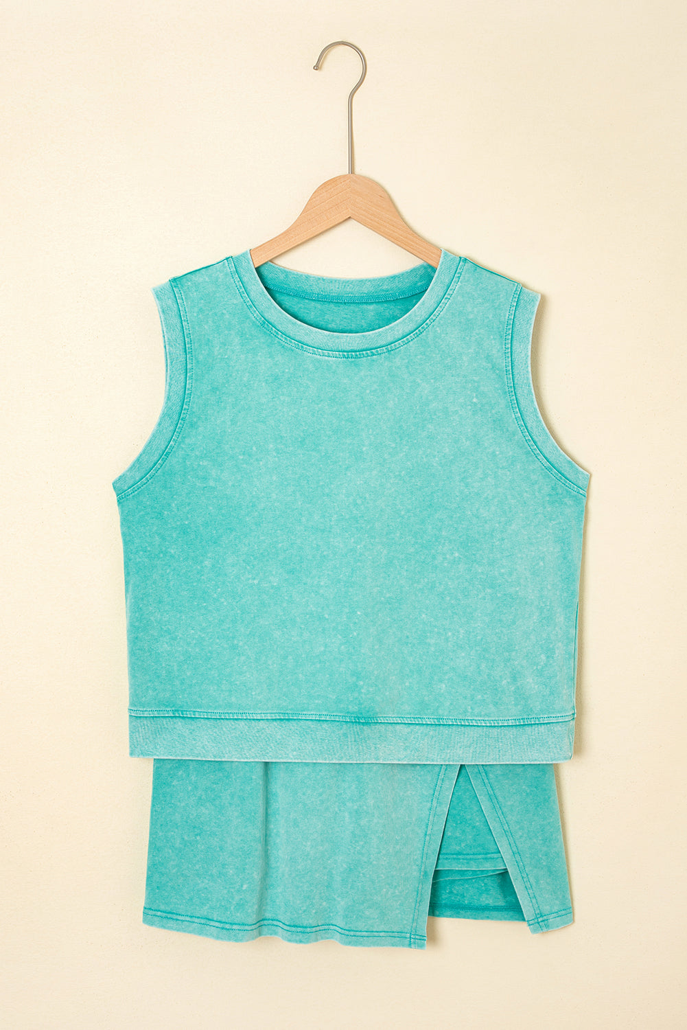 Mint Green Mineral Wash Tank & Skirt Set
