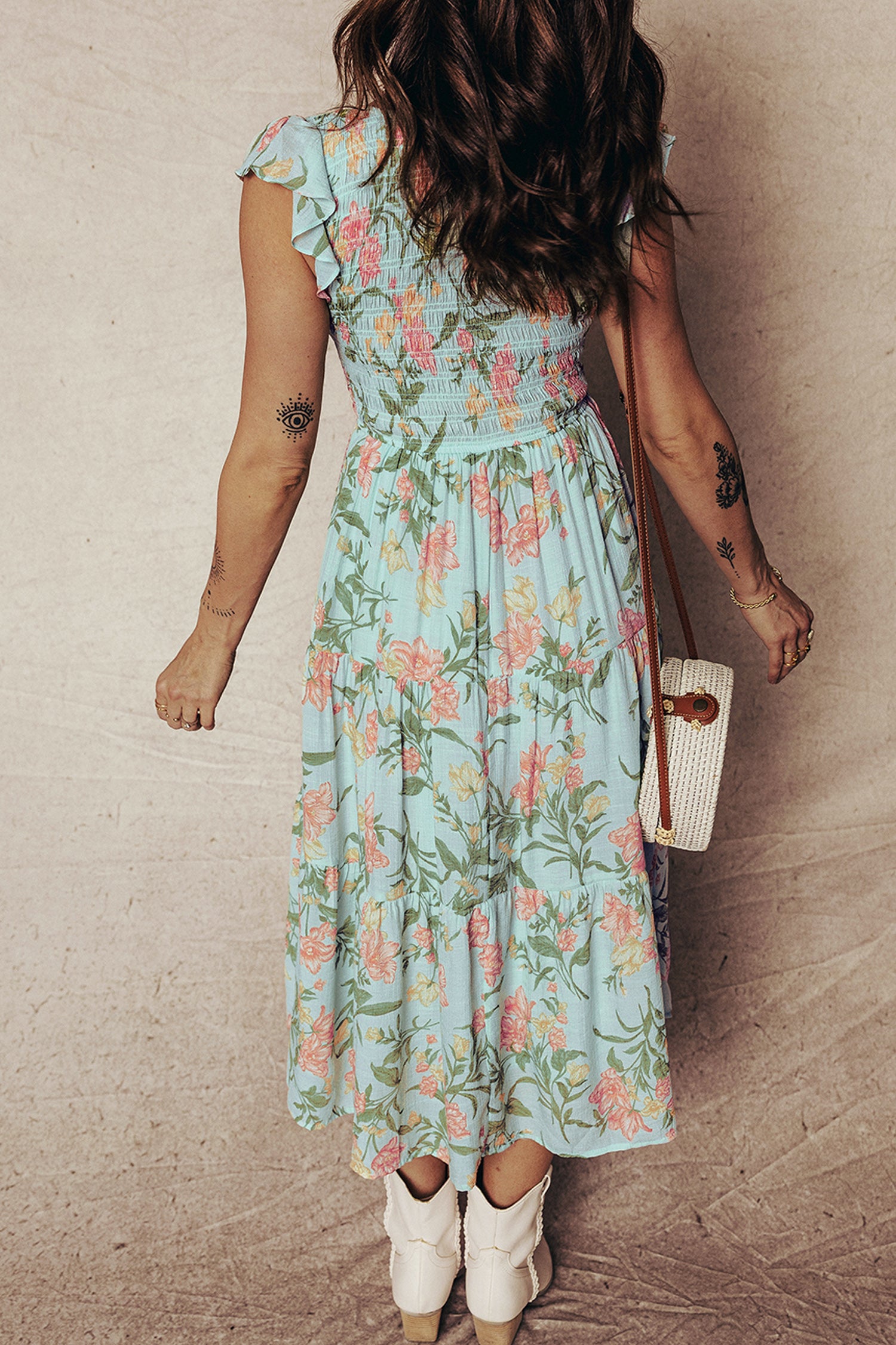 Floral Tiered Maxi Dress