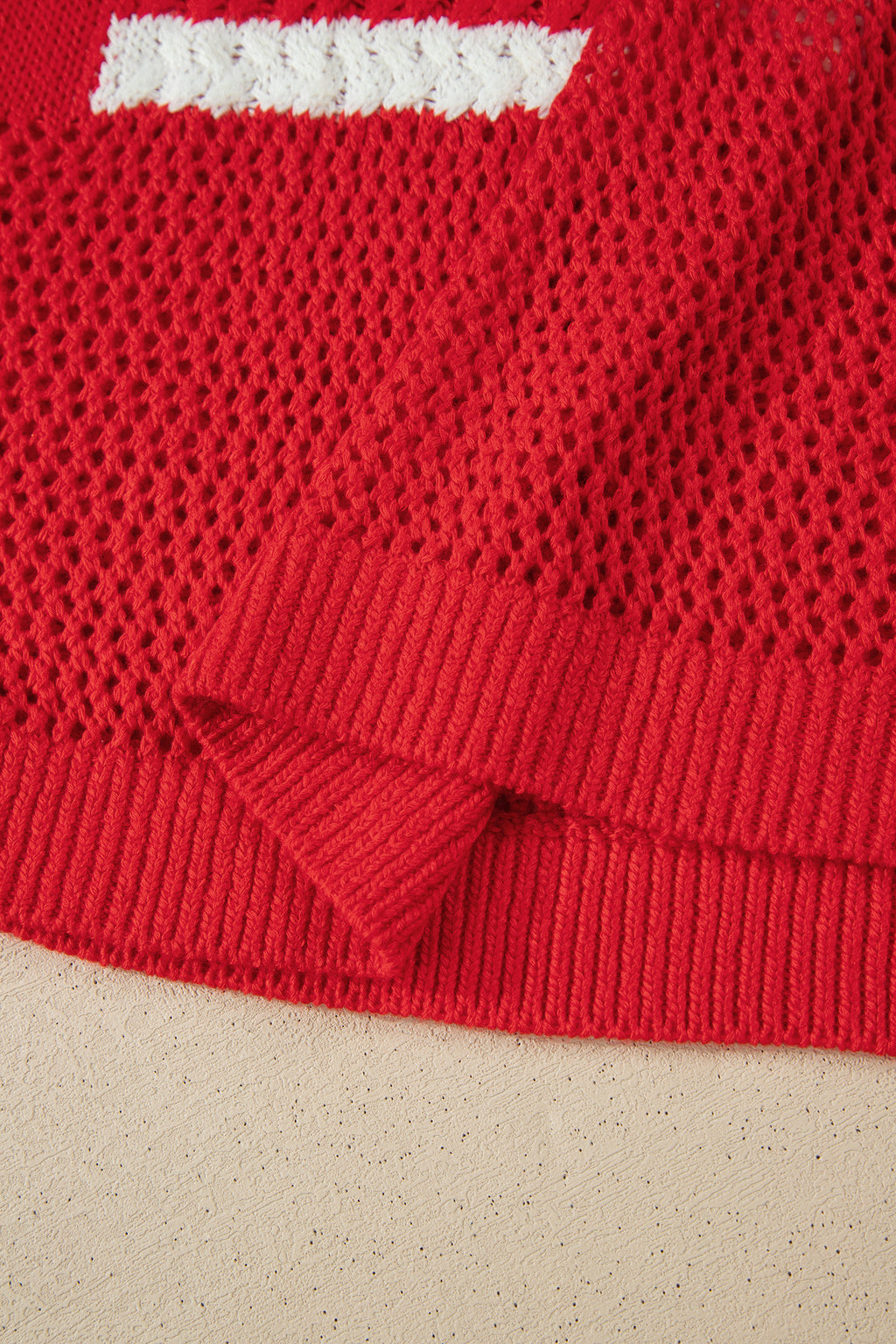 Red Flag Sweater Top
