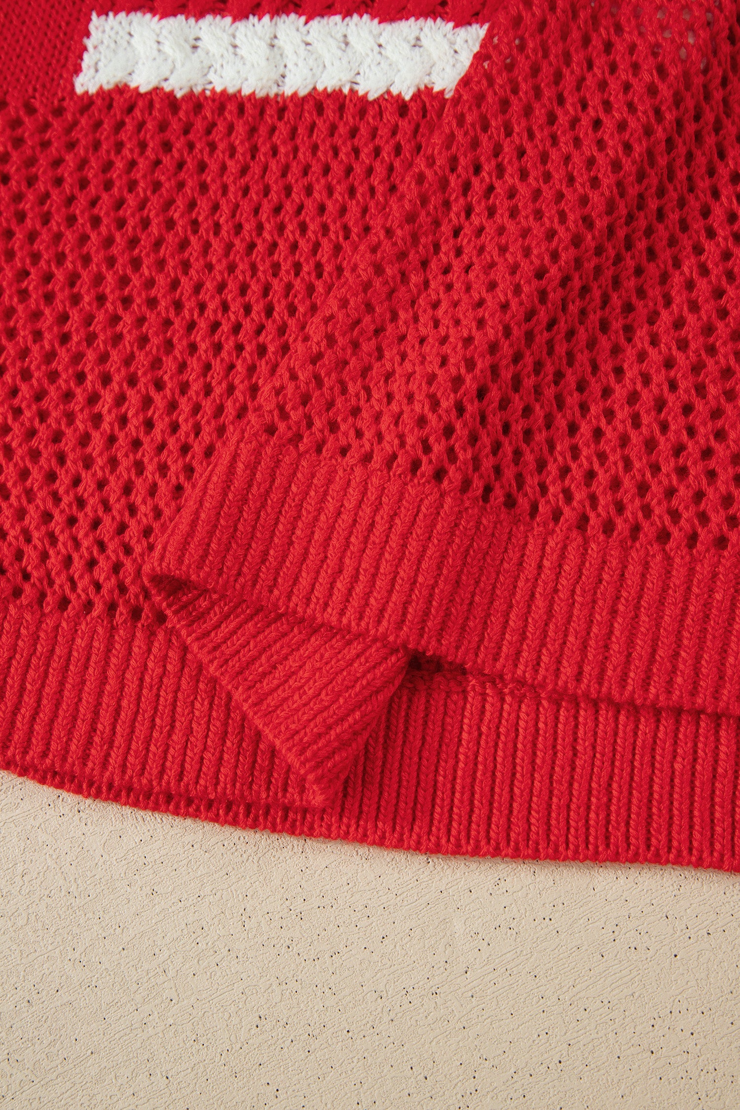 Red Flag Sweater Top