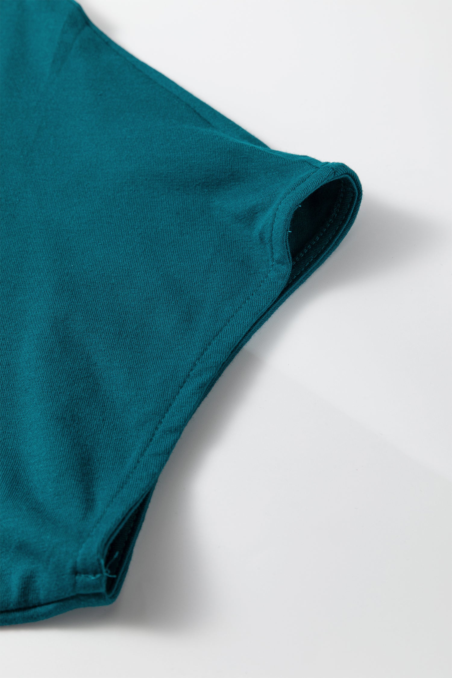 Blue Plus Size Asymmetric Blouse