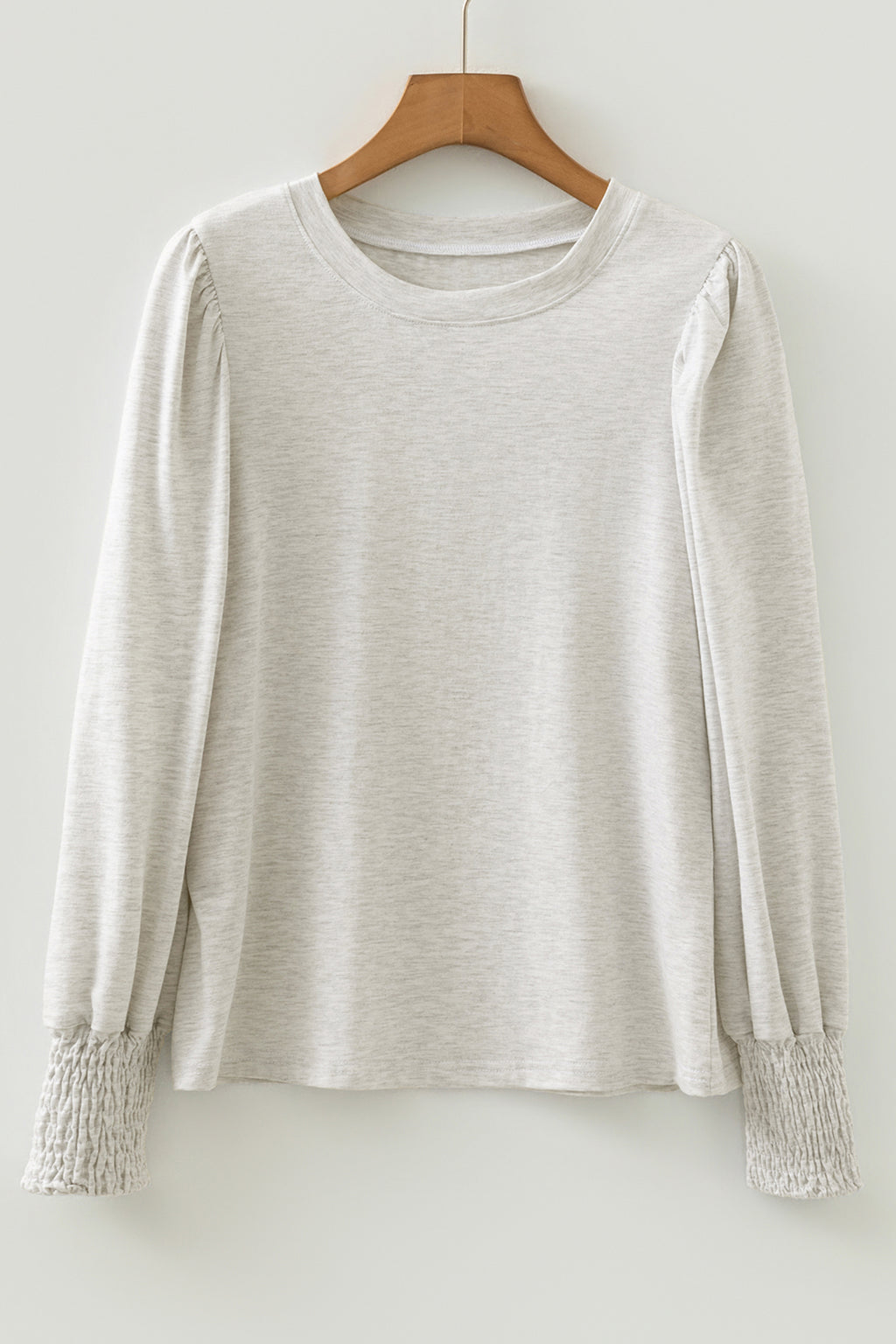 Oatmeal Puff Sleeve Top