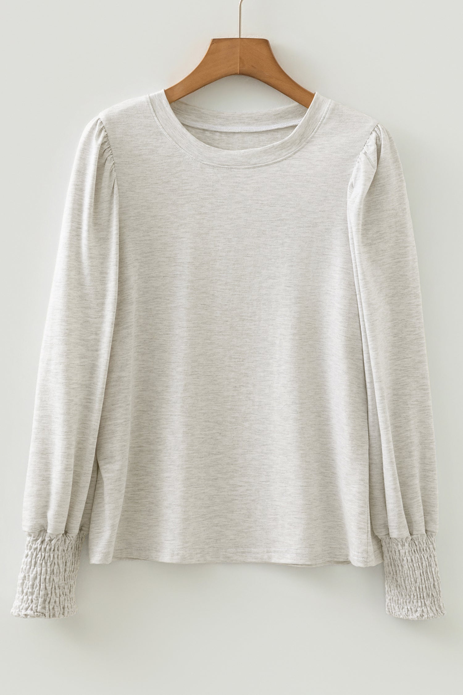 Oatmeal Puff Sleeve Top