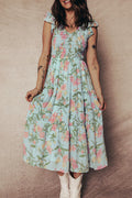 Floral Tiered Maxi Dress
