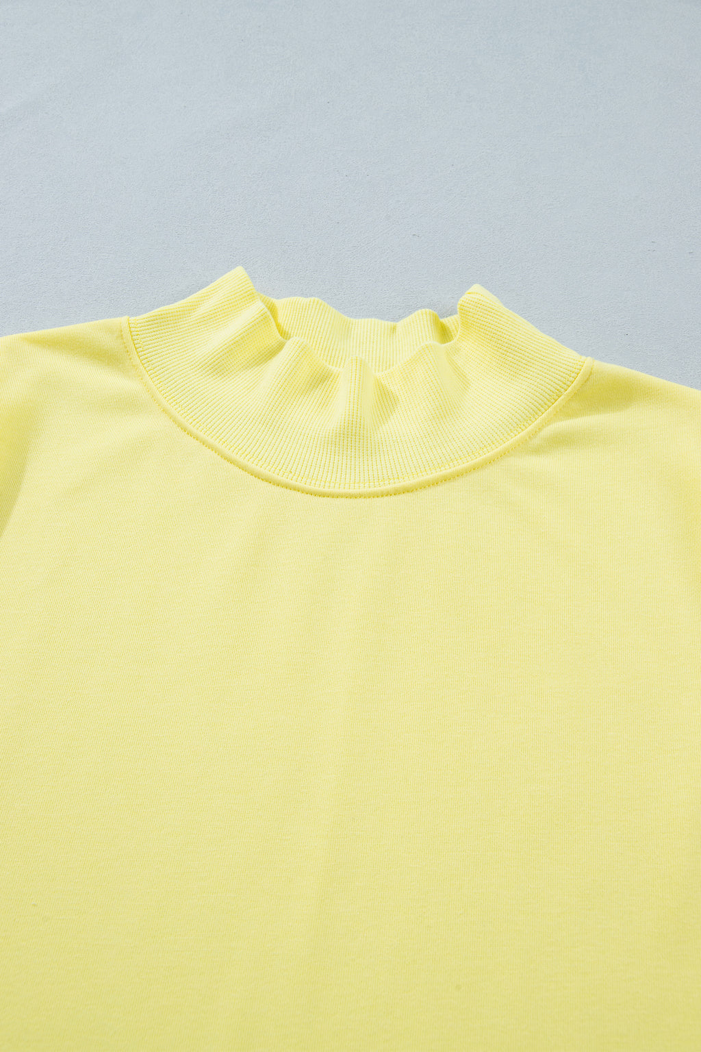 Yellow High Neck Cap Sleeve Top