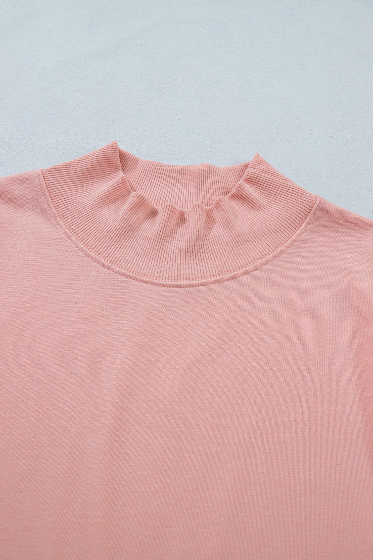 Pink High Neck Cap Sleeve Top