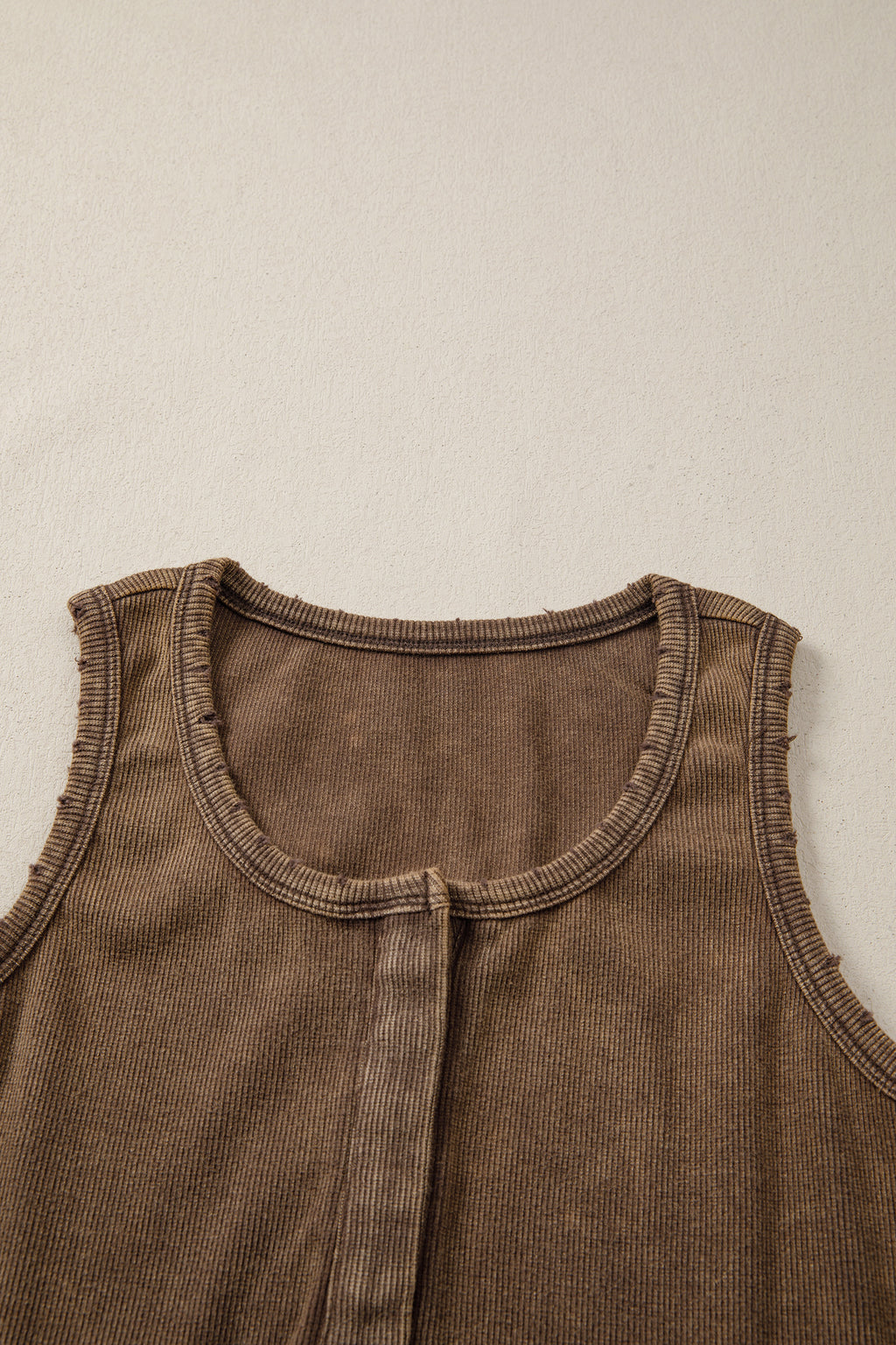 Coffee Mineral Wash Tank Top