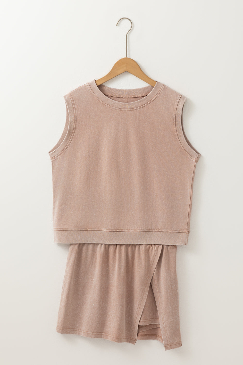 Smoke Gray Mineral Wash Tank & Skirt Set