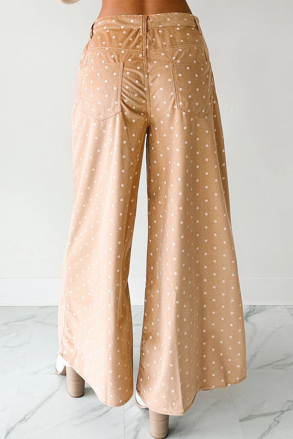 Khaki Wide Leg Pants