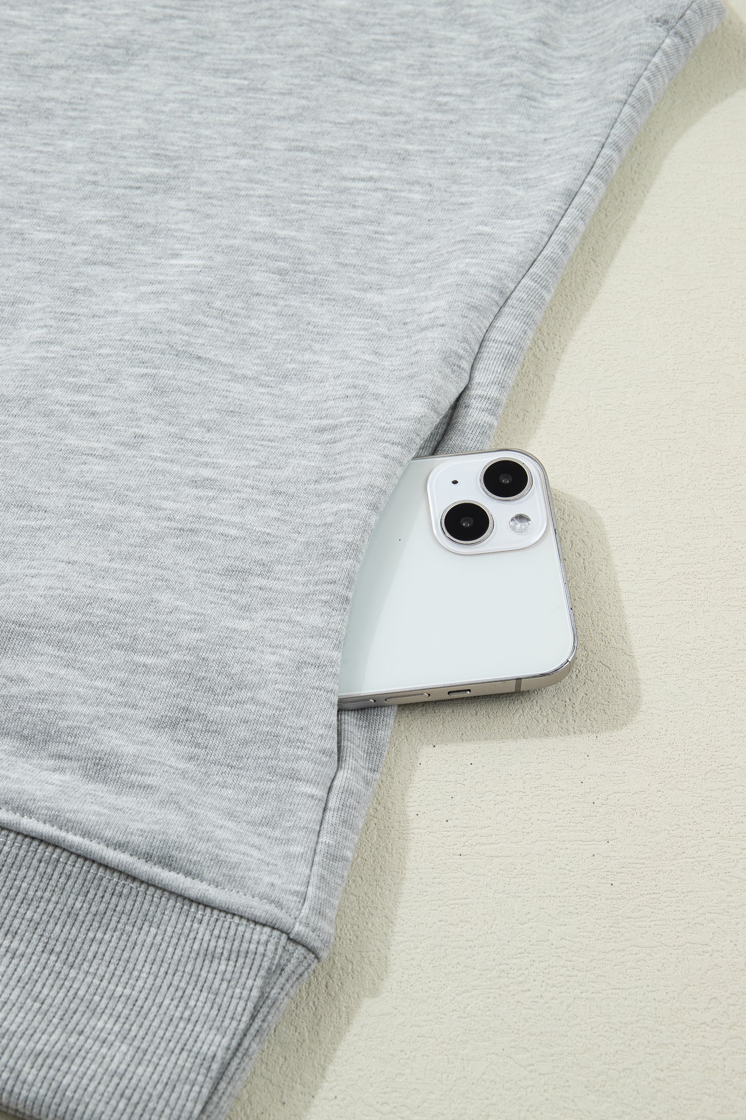 Light Grey High Neck Cap Sleeve Top