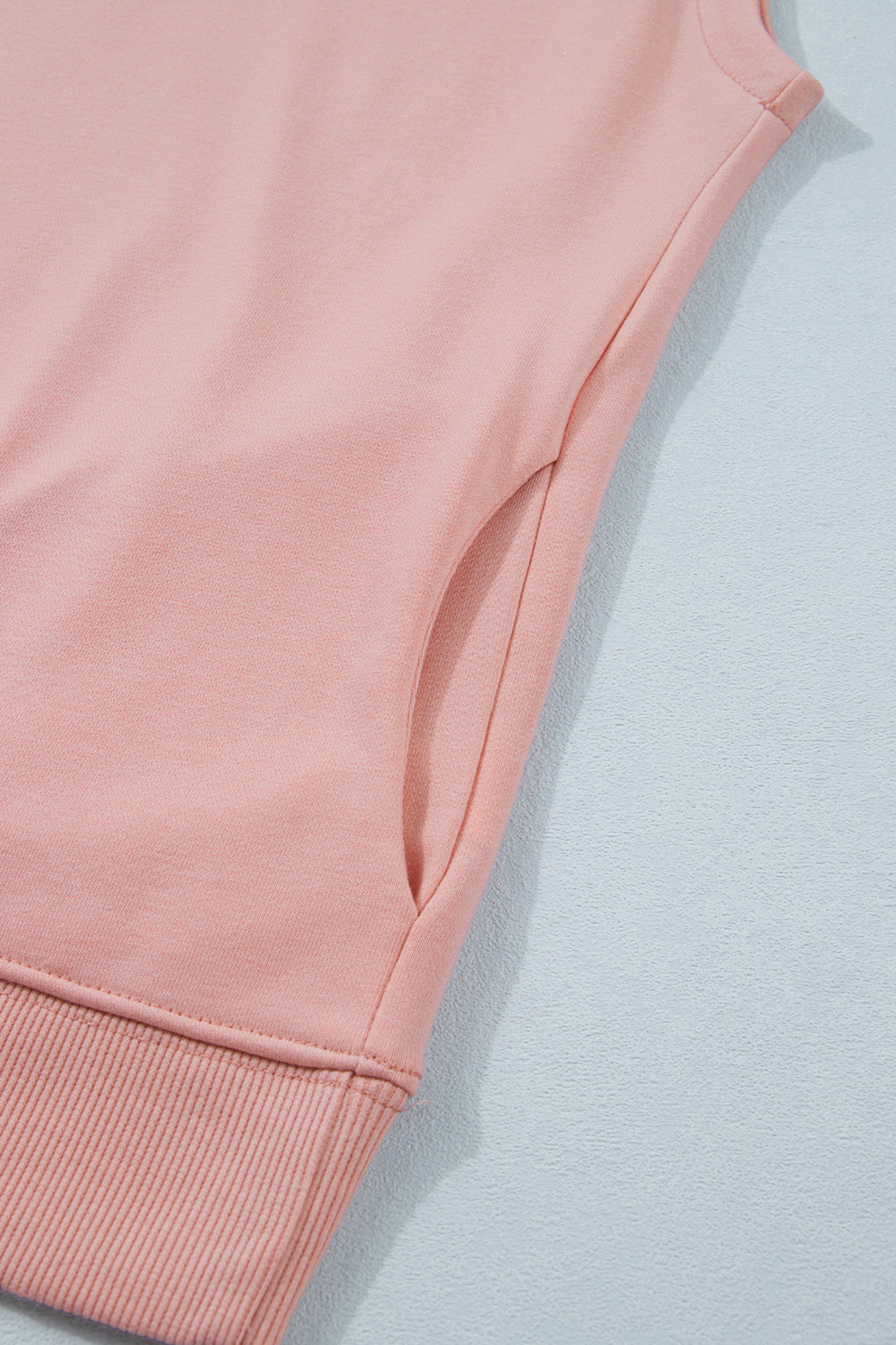 Pink High Neck Cap Sleeve Top