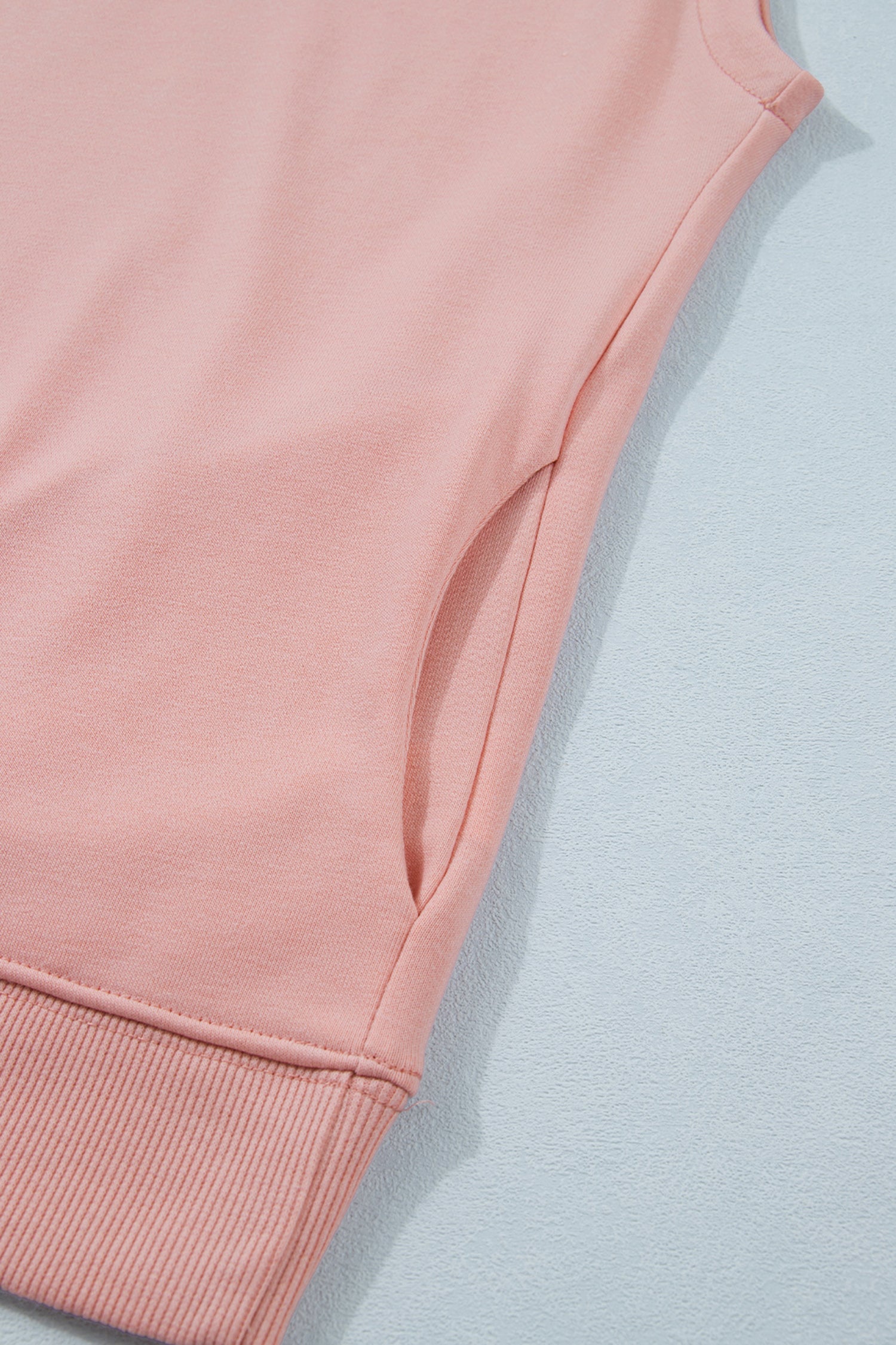 Pink High Neck Cap Sleeve Top