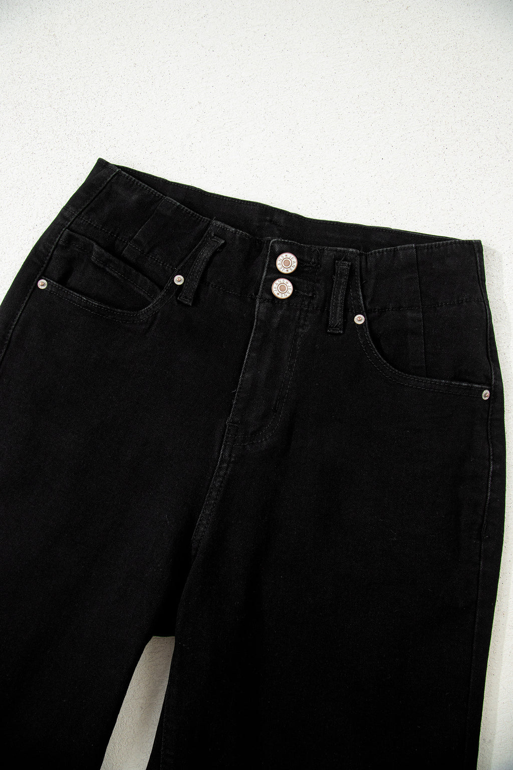 Black High Waist Wide Leg Jeans