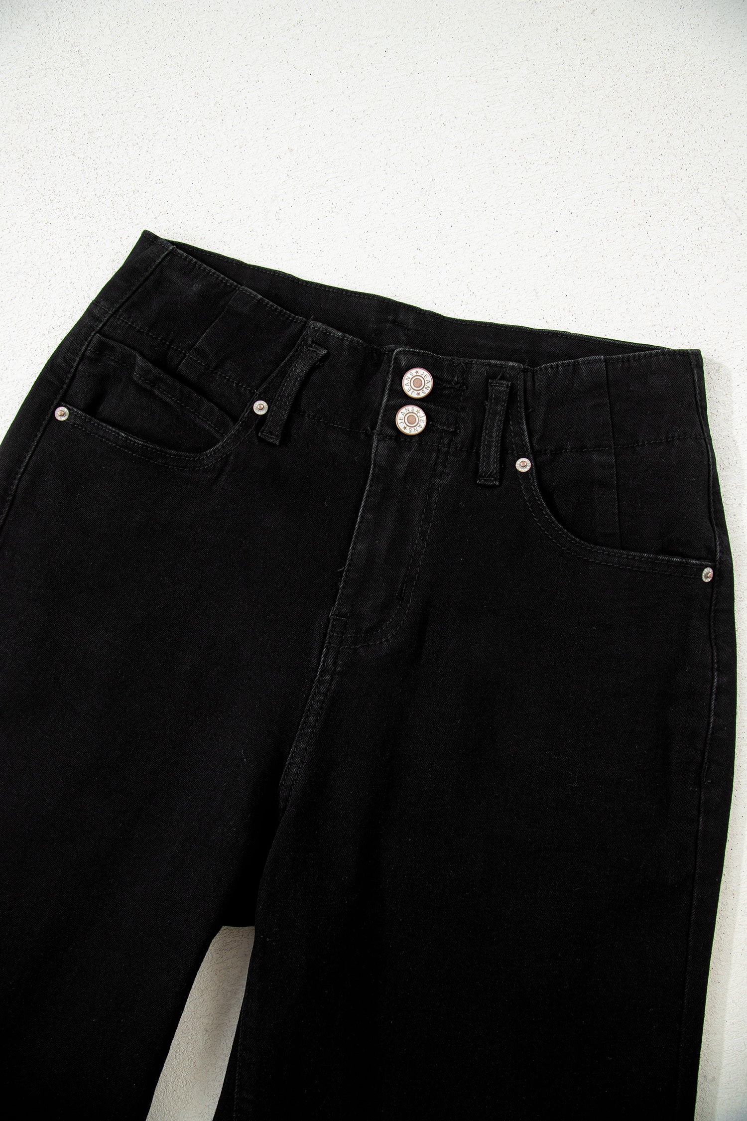 Black High Waist Wide Leg Jeans