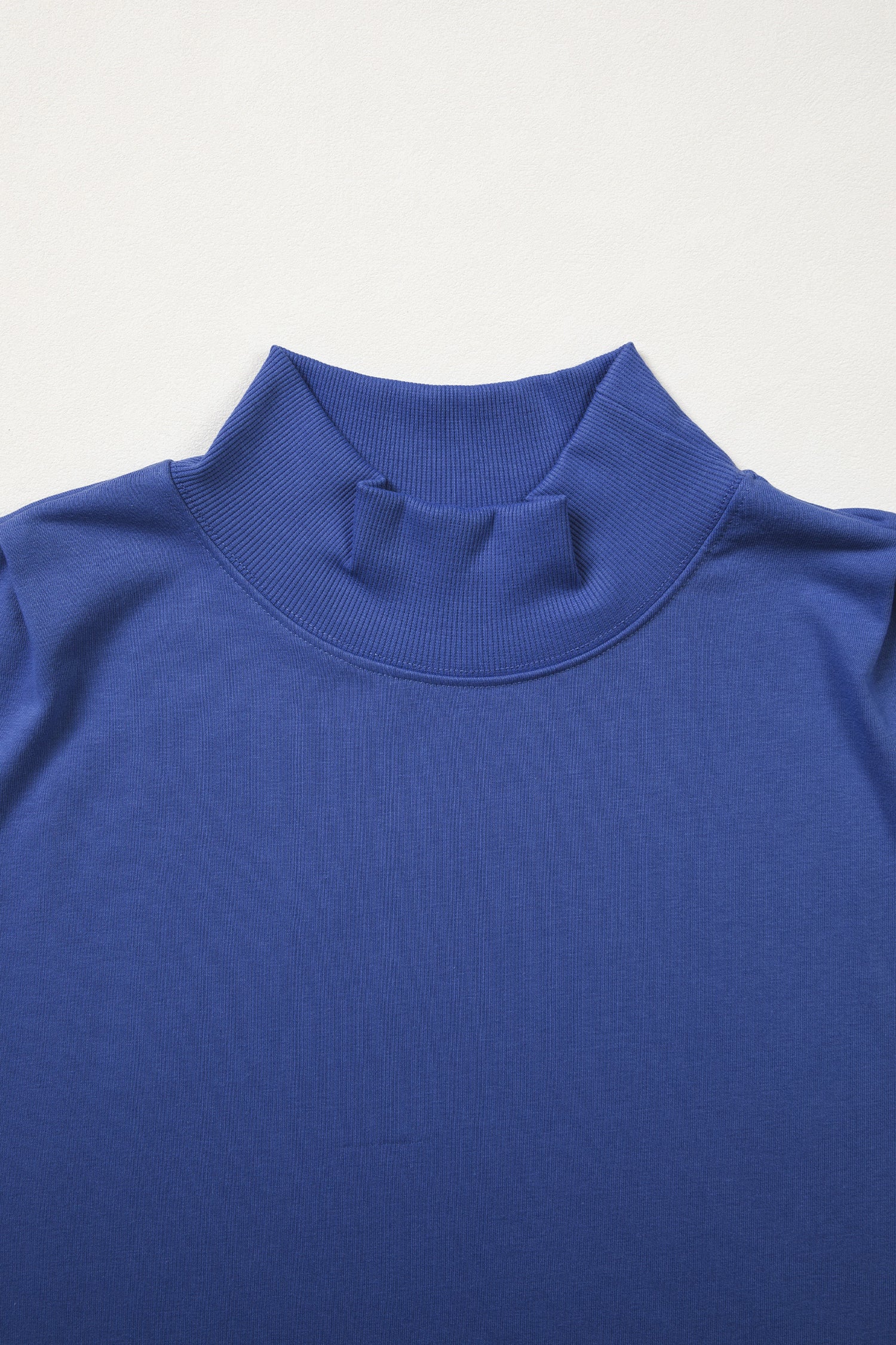 Sky Blue High Neck Cap Sleeve Top