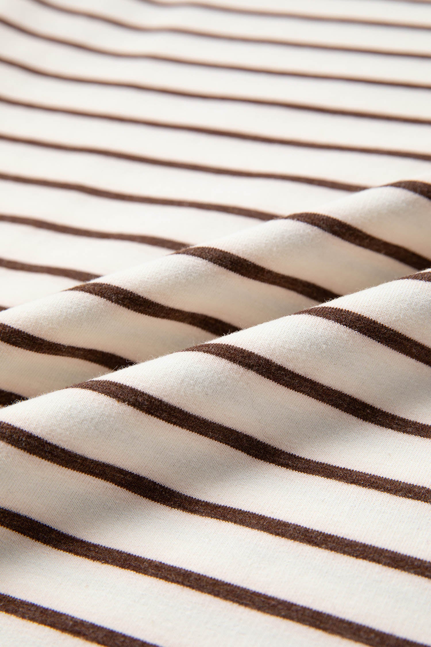 Brown Stripe Ribbed Tank Top