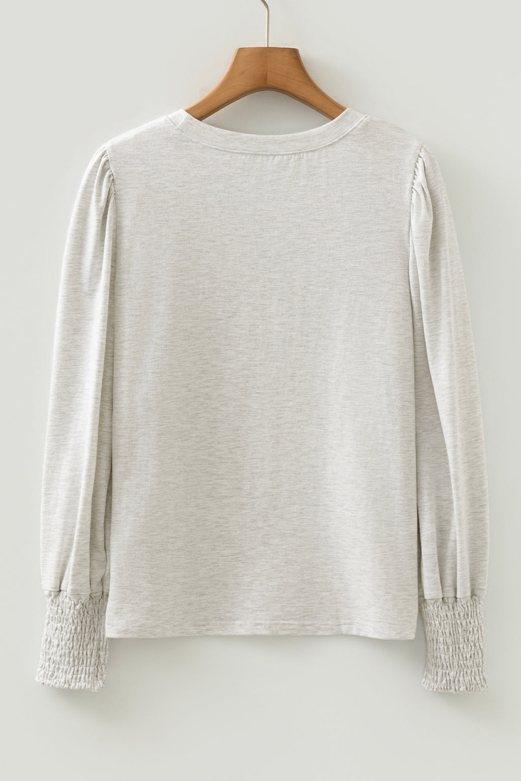 Oatmeal Puff Sleeve Top