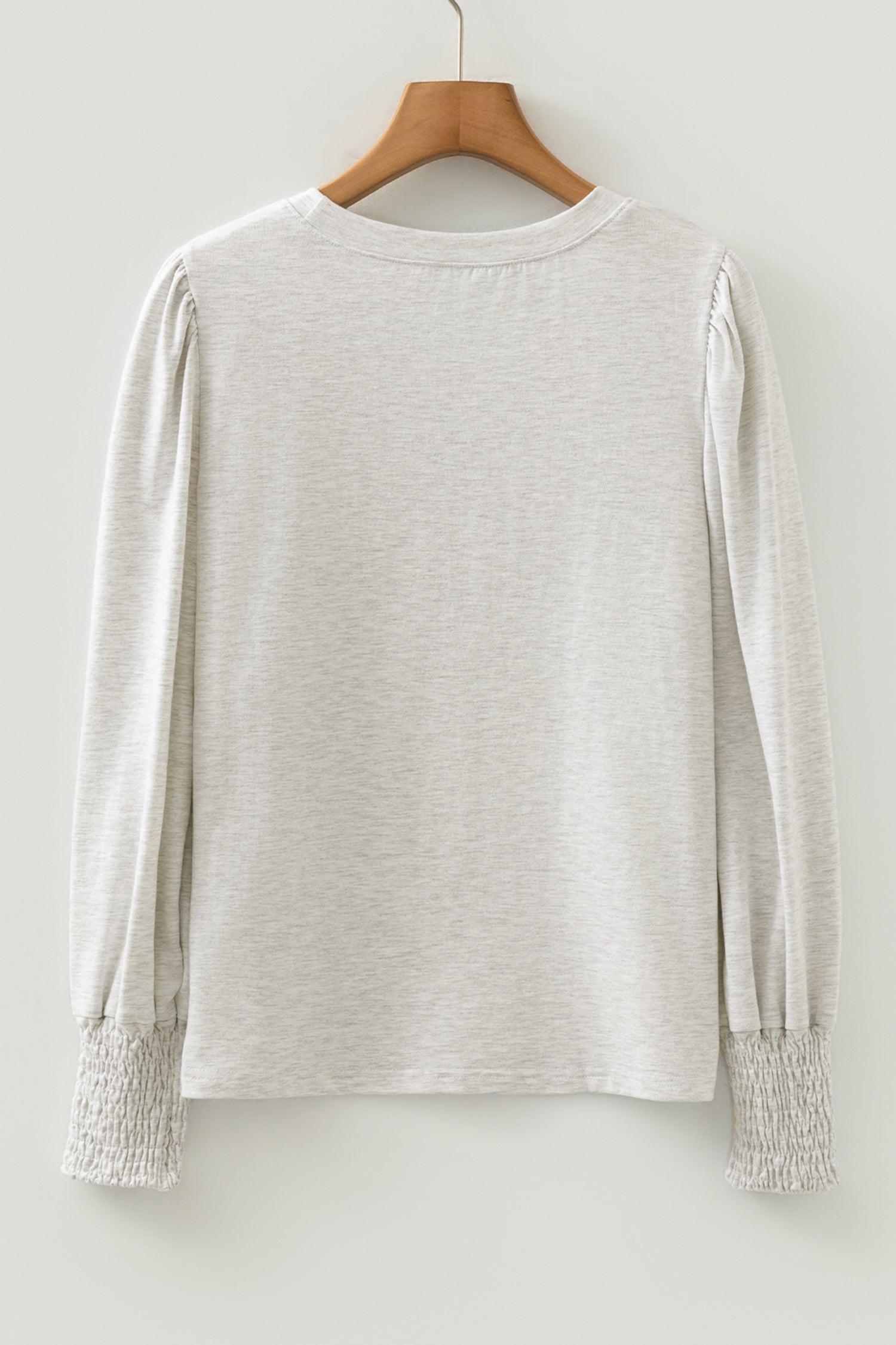 Oatmeal Puff Sleeve Top