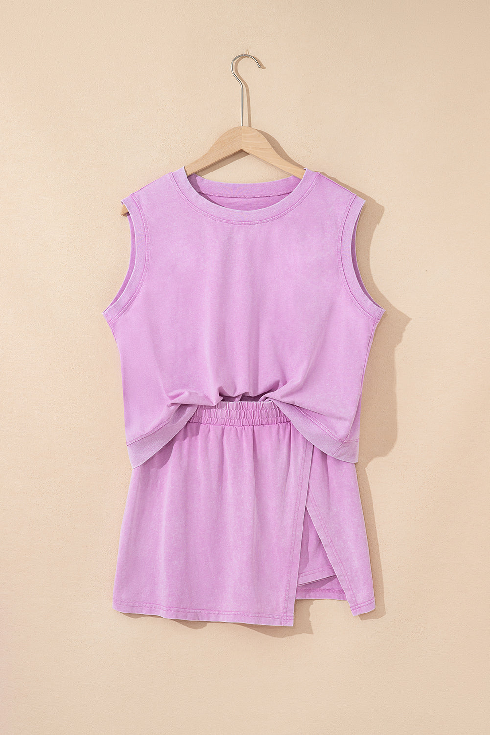 Purple Mineral Wash Tank & Skirt Set