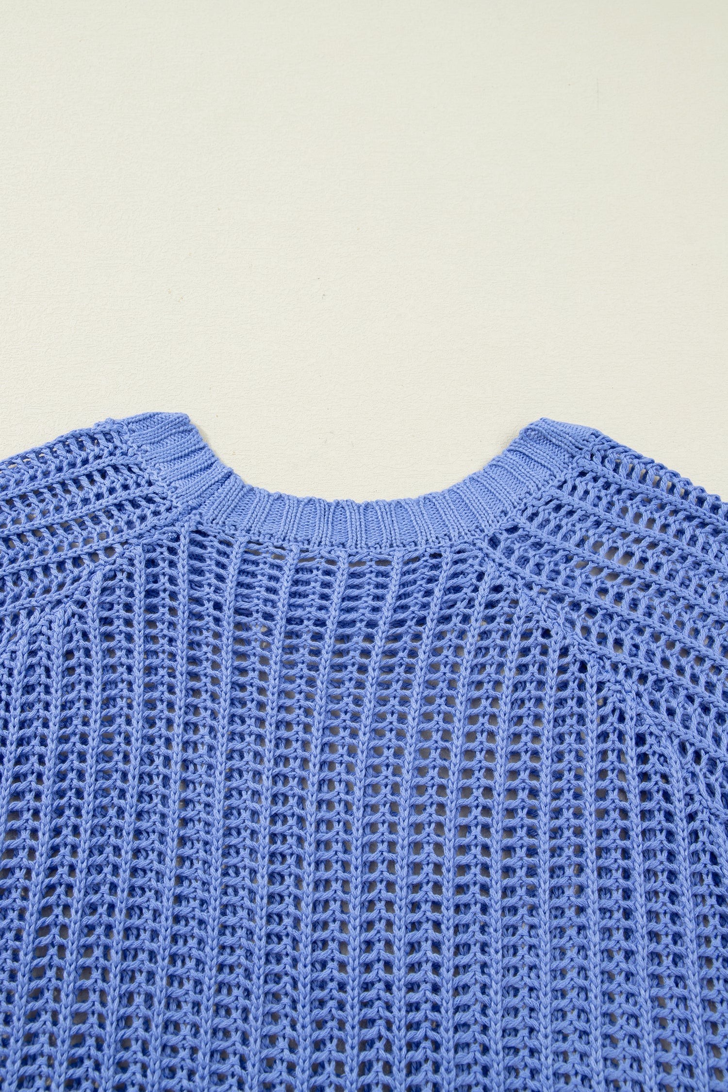 Blue Plus Size Bow Tie Sweater