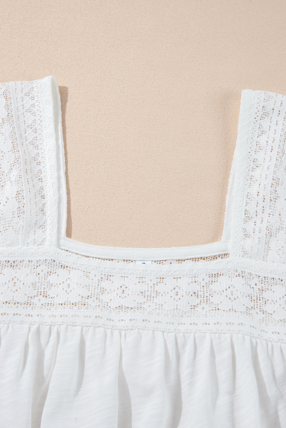 White Lace Patchwork Blouse