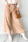 Khaki Wide Leg Pants