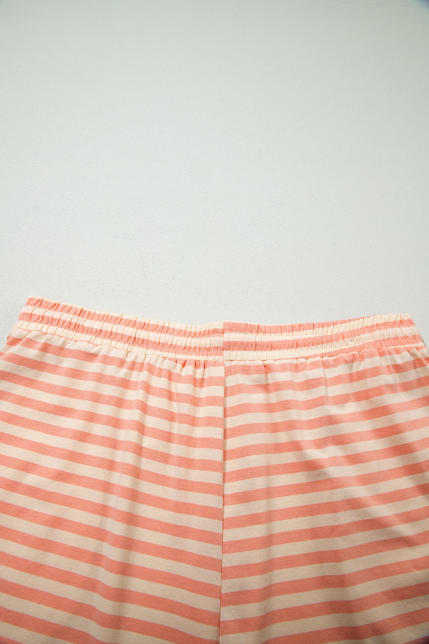 Pink Stripe Plus Size Summer Set