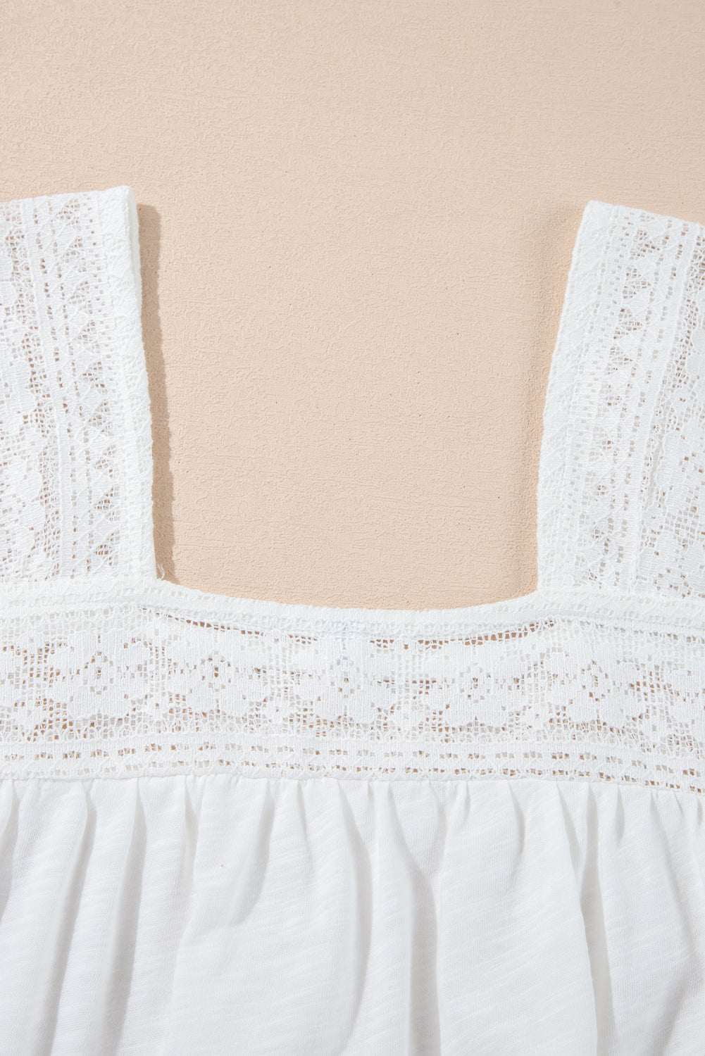 White Lace Patchwork Blouse