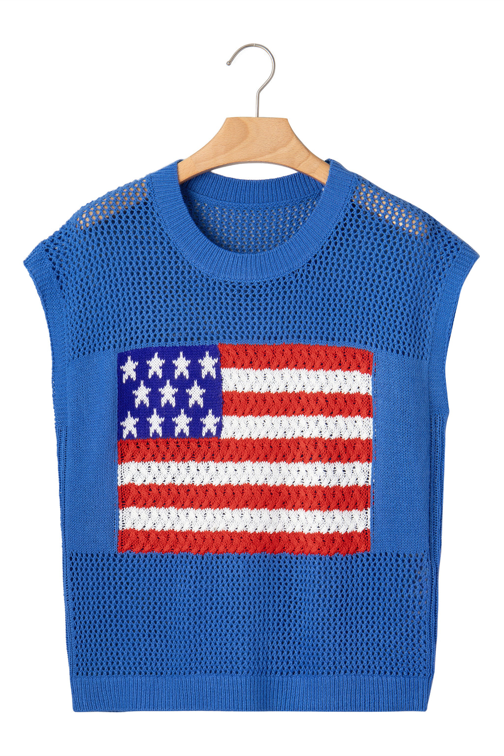Sky Blue Flag Sweater Top