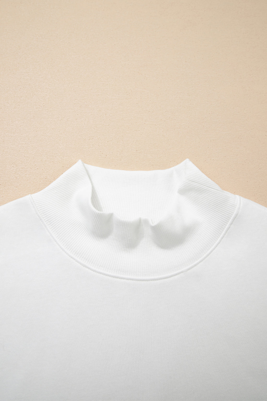 White High Neck Cap Sleeve Top