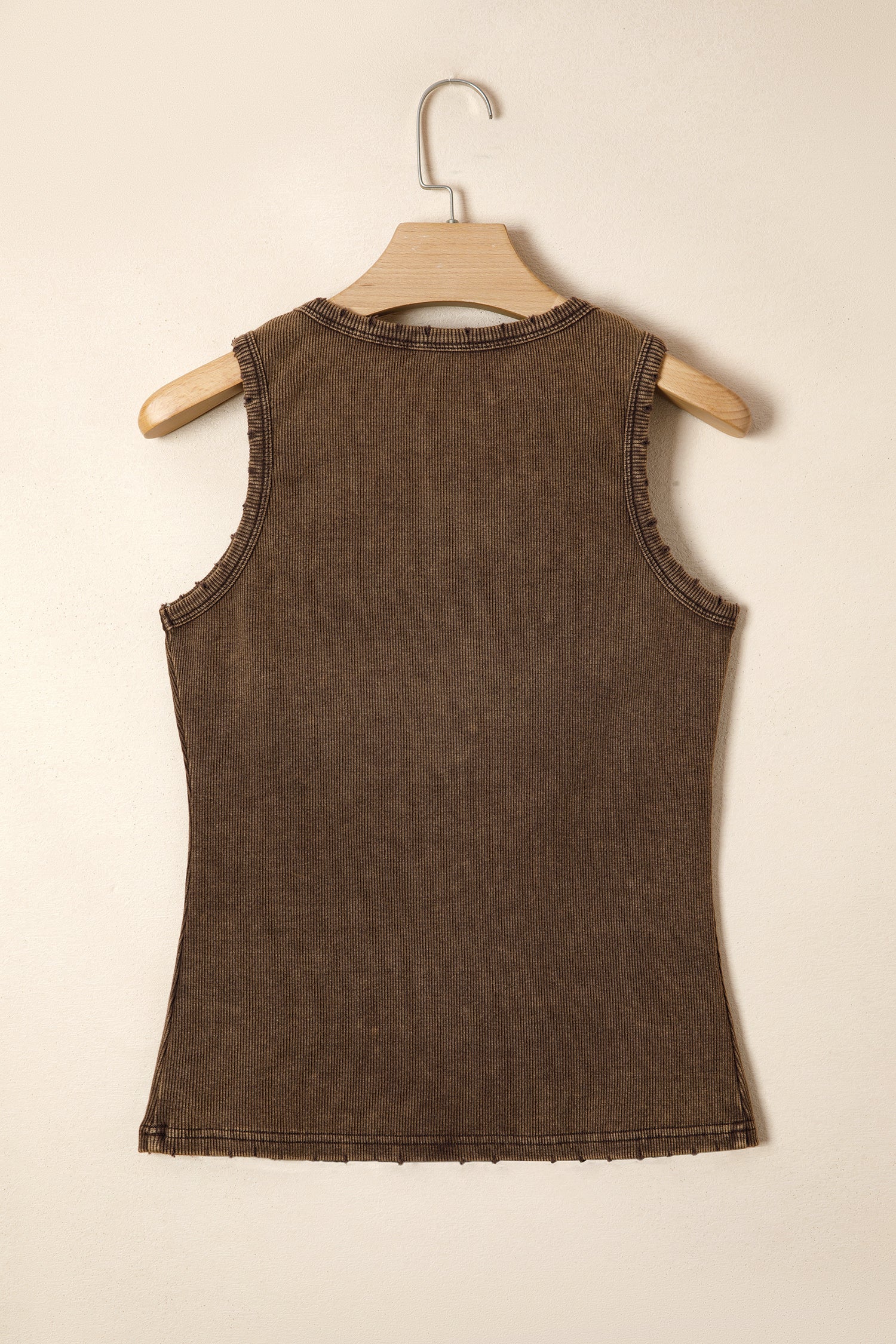 Coffee Mineral Wash Tank Top