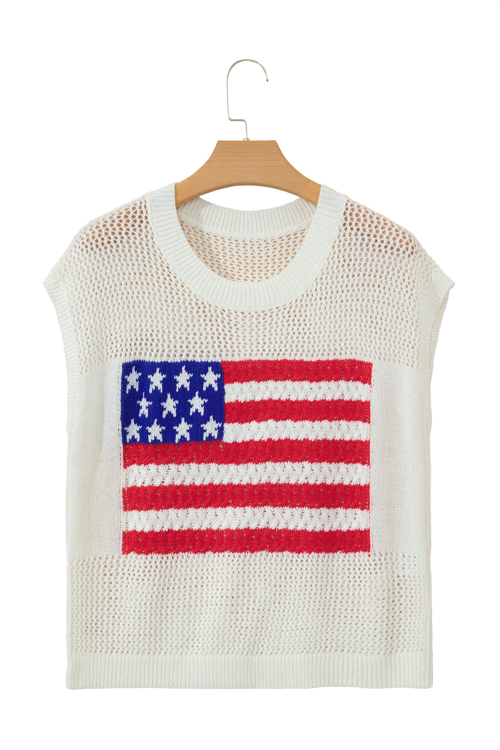 White Flag Graphic Sweater Top