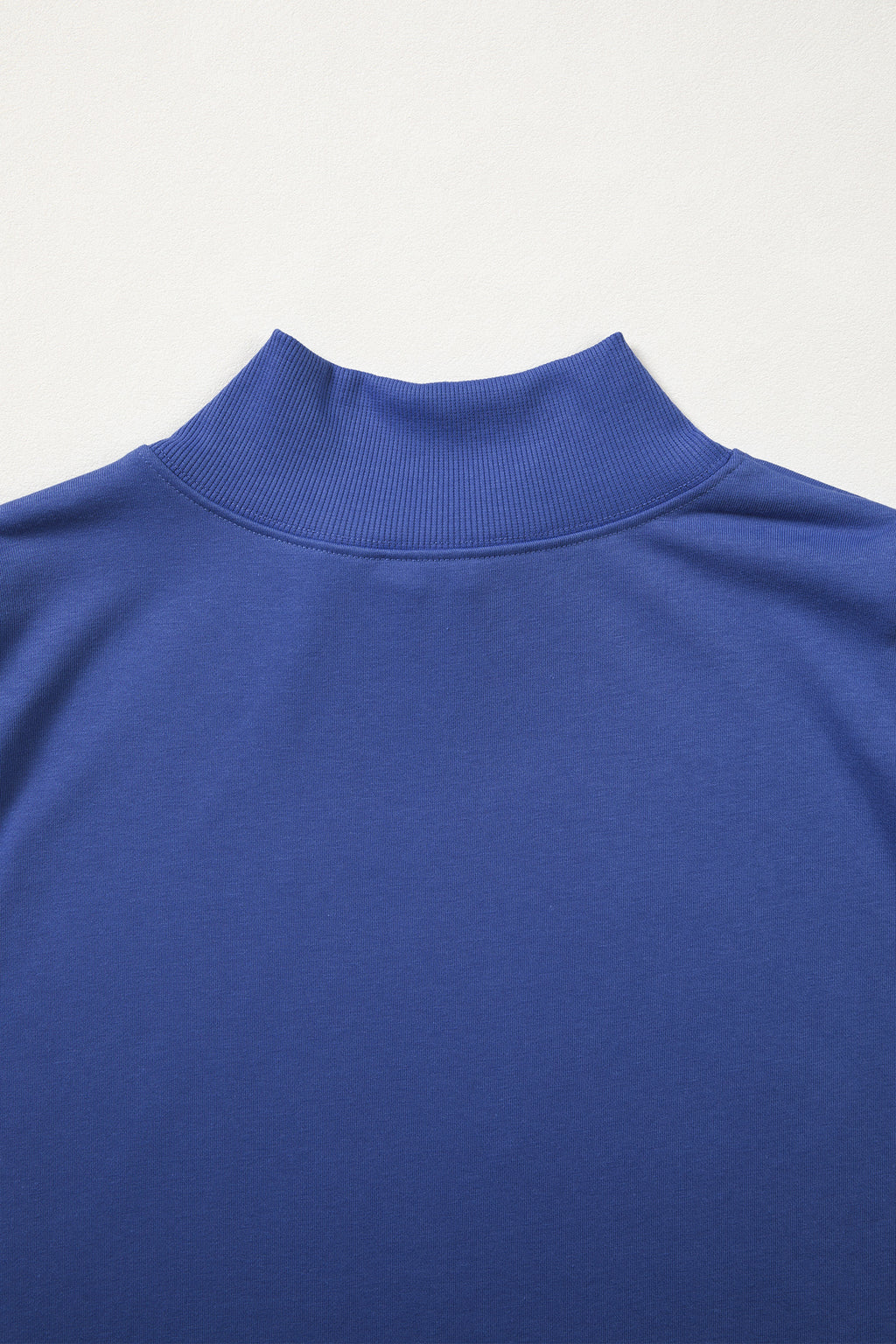 Sky Blue High Neck Cap Sleeve Top