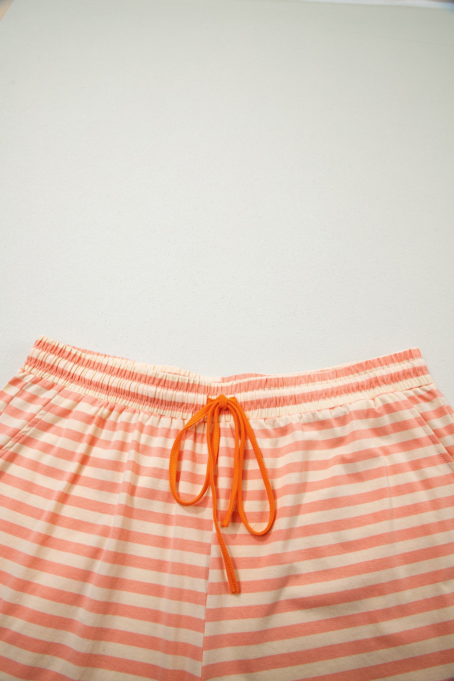 Pink Stripe Plus Size Summer Set