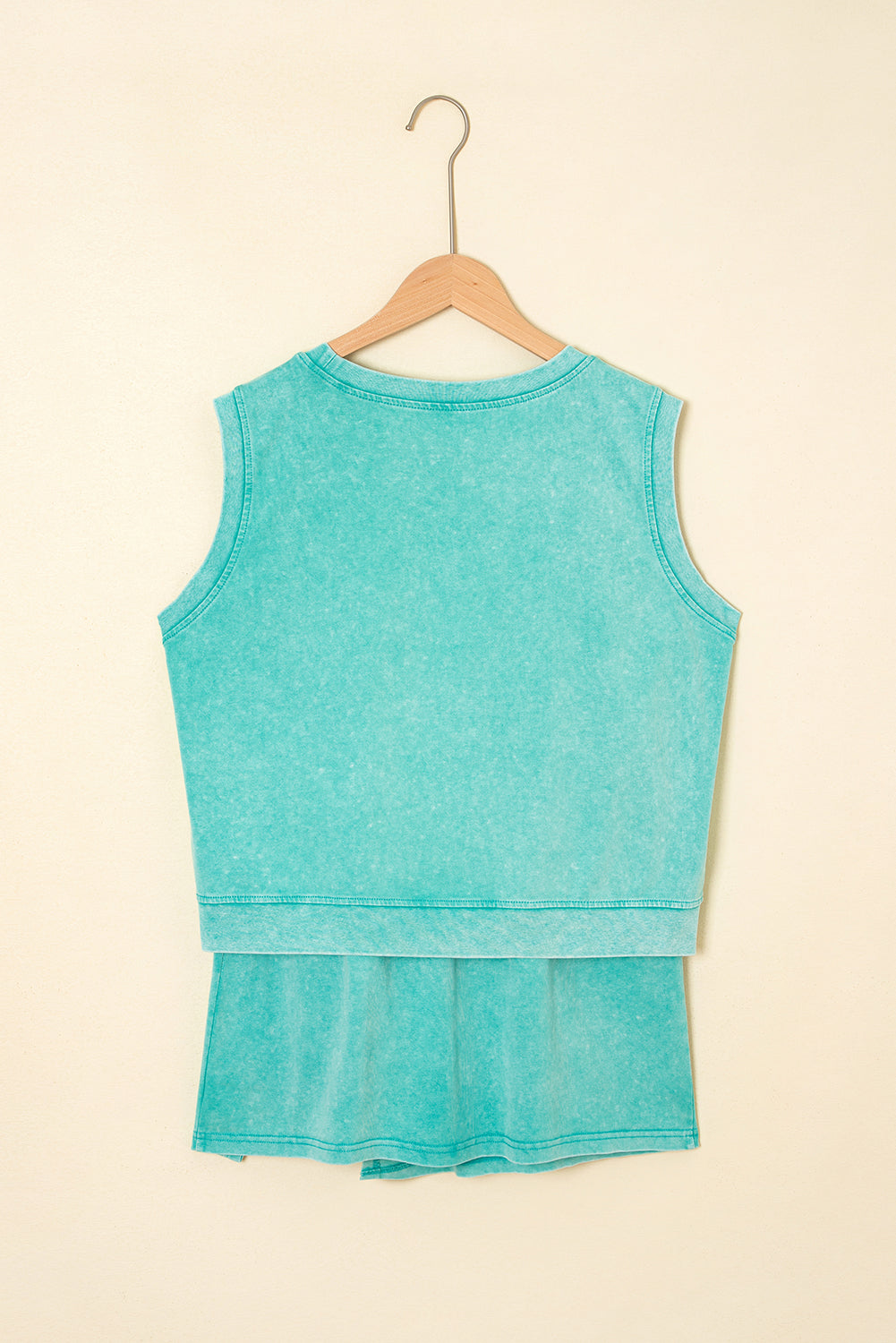 Mint Green Mineral Wash Tank & Skirt Set