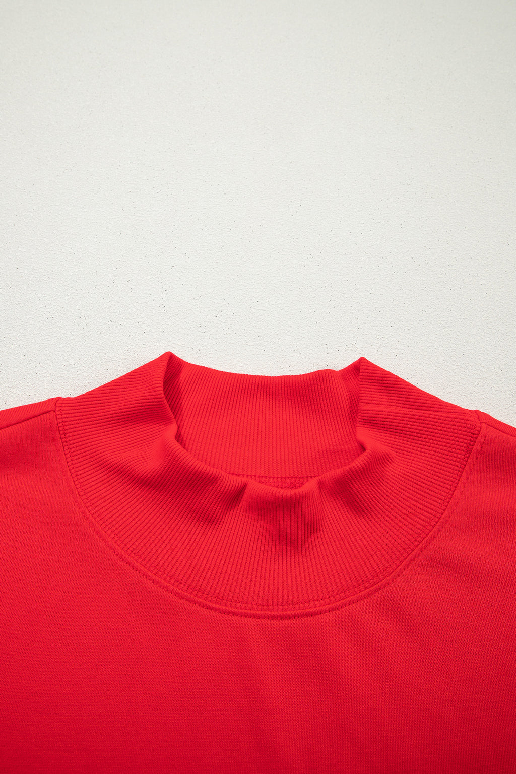 Red High Neck Cap Sleeve Top