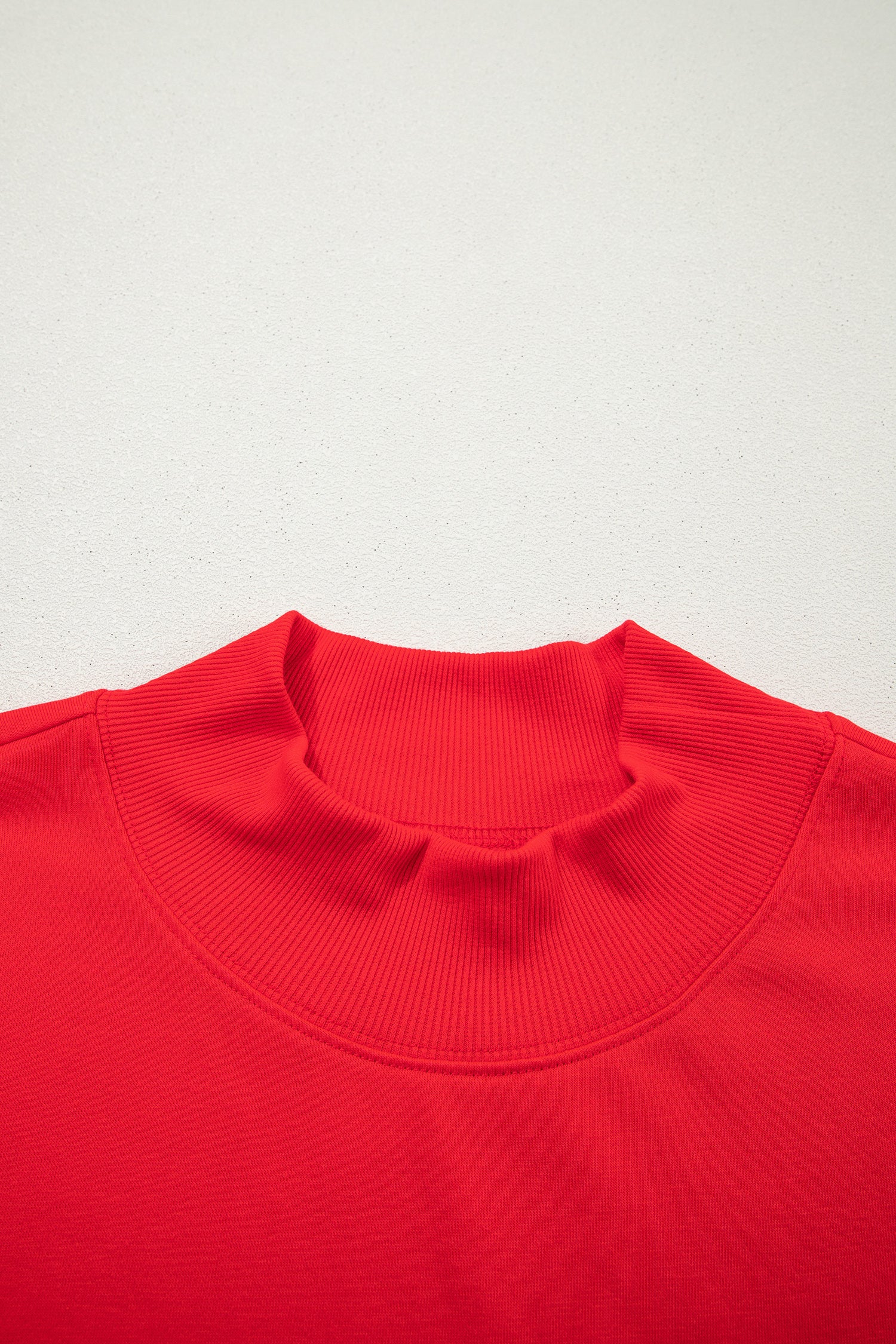 Red High Neck Cap Sleeve Top