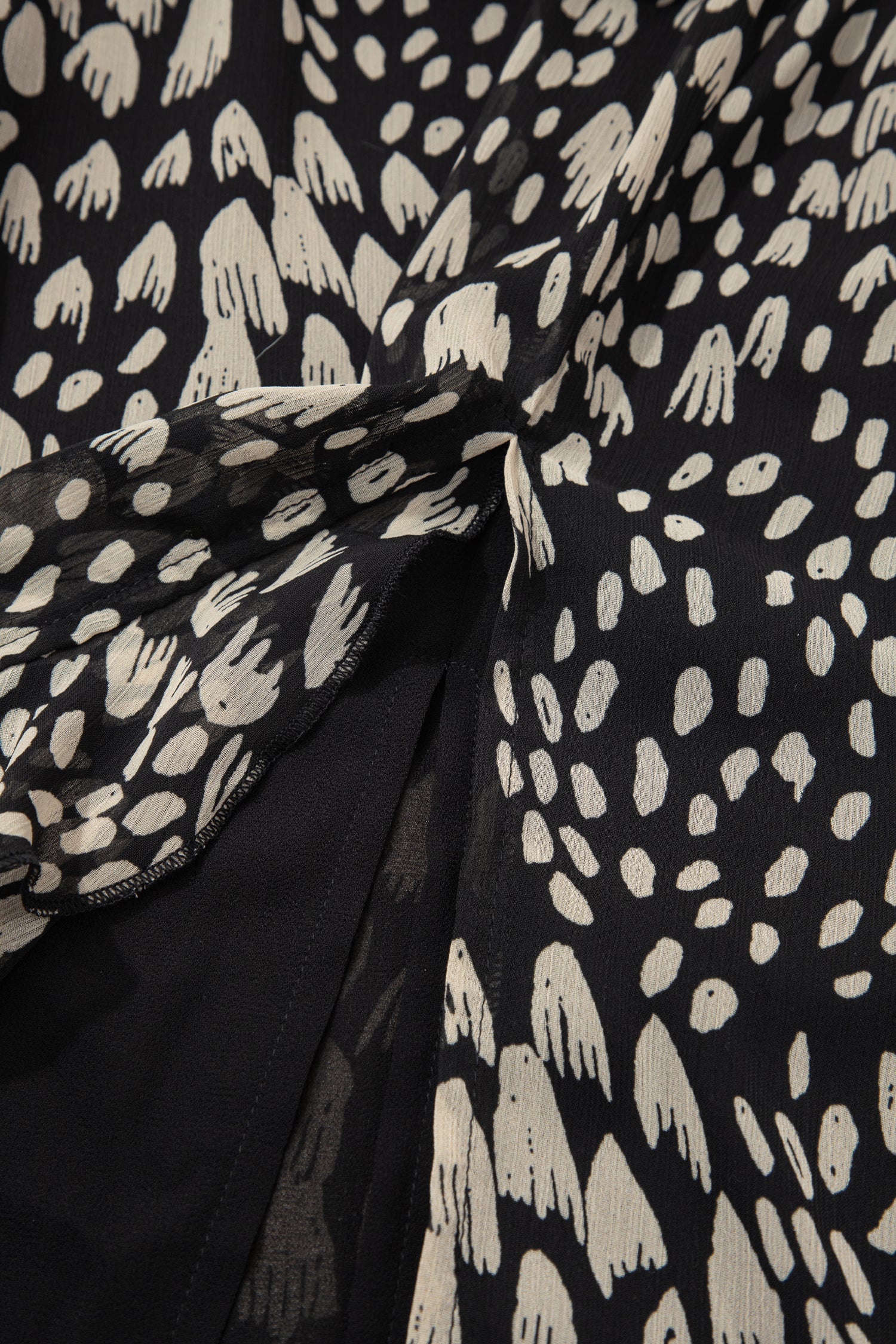 Black Printed Maxi Dress