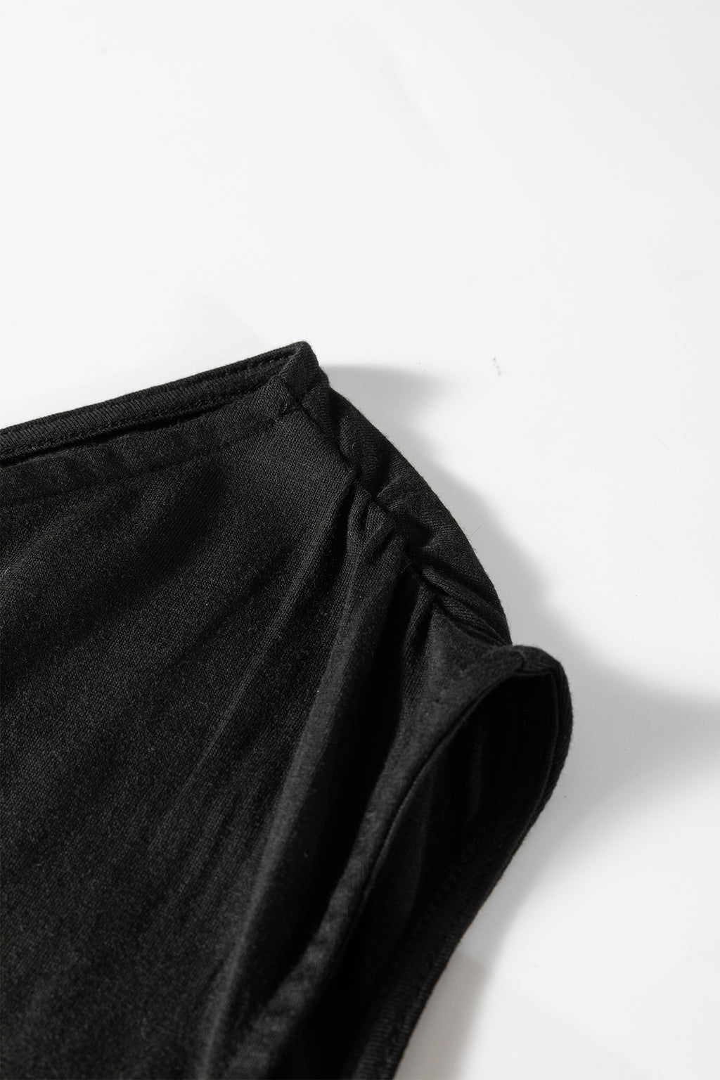 Black Plus Size Asymmetric Blouse