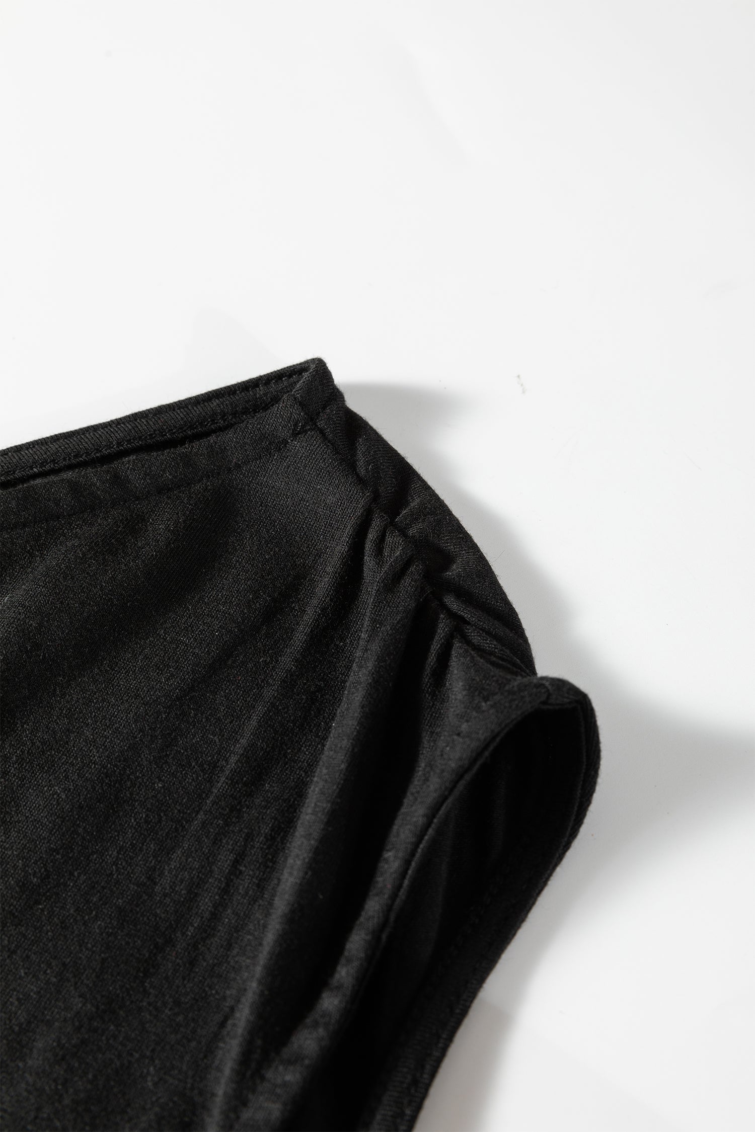 Black Plus Size Asymmetric Blouse