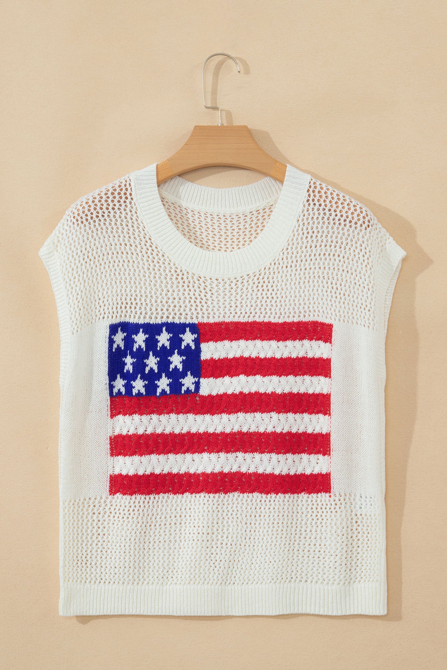 White Flag Graphic Sweater Top