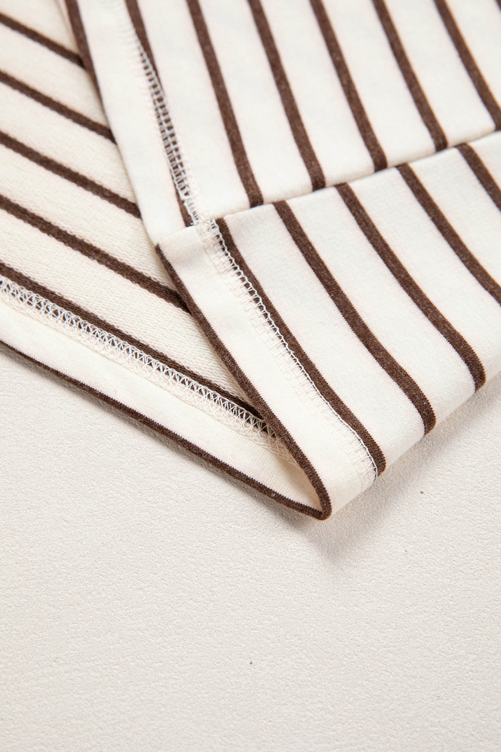 Brown Stripe Ribbed Tank Top