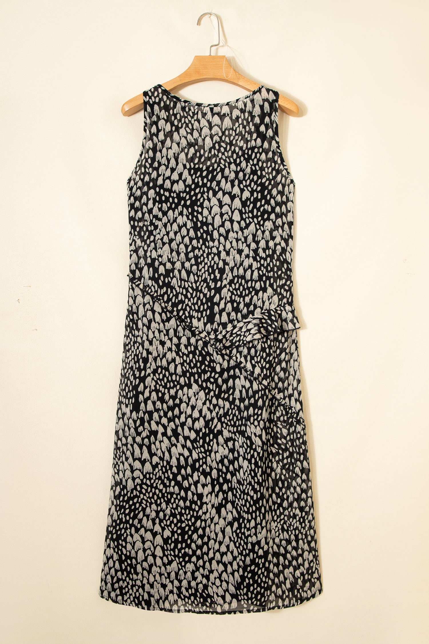 Black Printed Maxi Dress