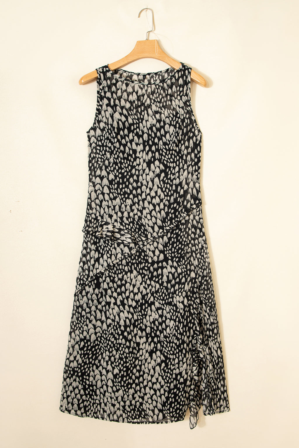 Black Printed Maxi Dress