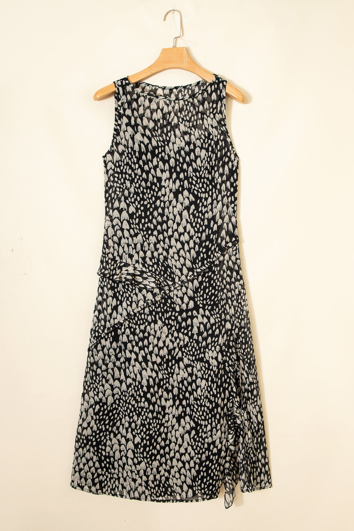 Black Printed Maxi Dress