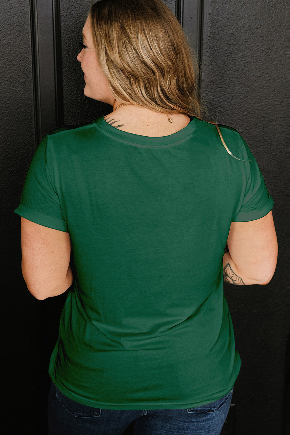Dark Green Mallard Duck Plus Size Tee